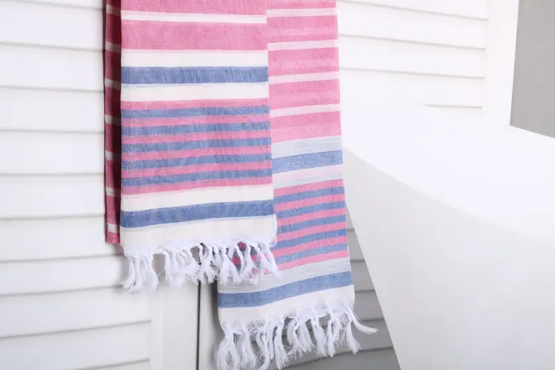 Valentines Day Gift For Her, Bridal Shower Gift, Bridesmaid Favors, Turkish hand towel, 68x40 Cotton Striped Towel, Bachelorette Party Decorations - 8