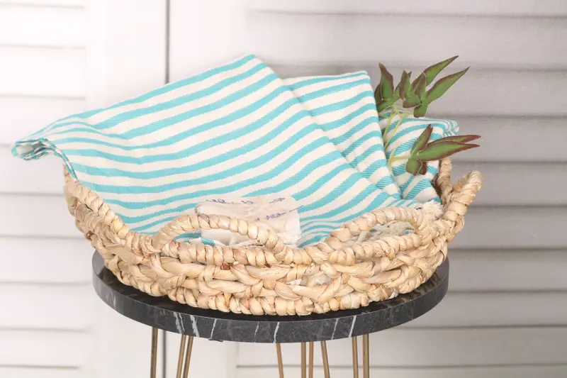 40x18 Pamuklu Çizgili Havlu, Monogram Mutfak Havlu, İyilik için Düğün, Nedime Hediyeleri, Kişiselleştirilmiş Hediyeler, Hediye, Spa Havlu, Bachelor Havlu - 5