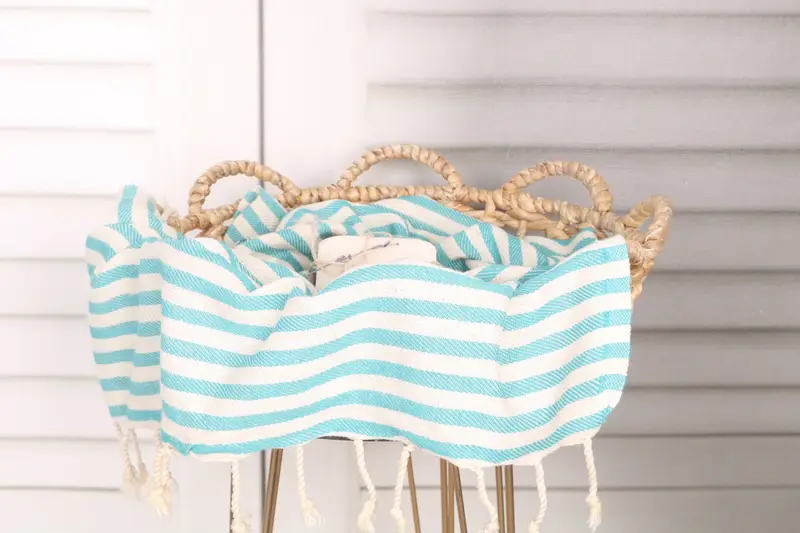 40x18 Pamuklu Çizgili Havlu, Monogram Mutfak Havlu, İyilik için Düğün, Nedime Hediyeleri, Kişiselleştirilmiş Hediyeler, Hediye, Spa Havlu, Bachelor Havlu - 2