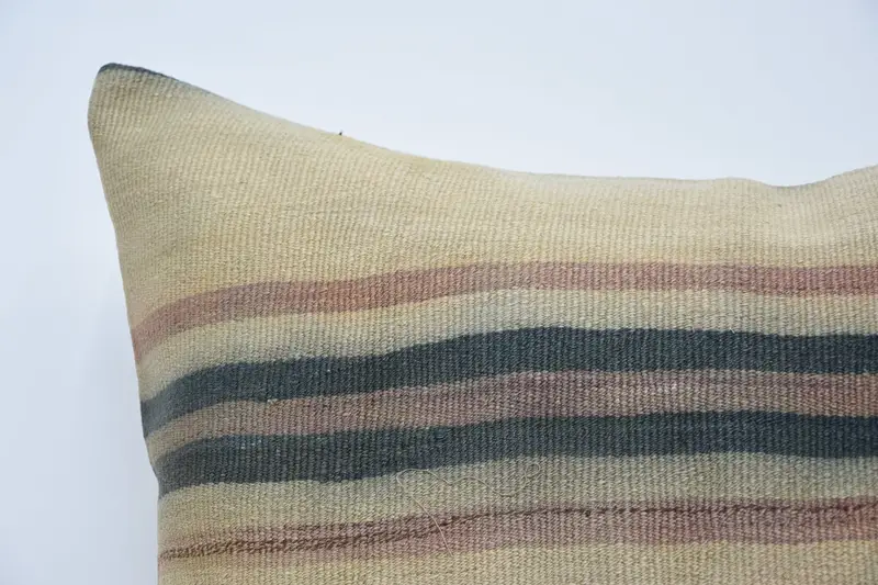 32x32 Beige Cushion Case, Boho Pillow Sham Cover, Oriental Pillow Case, Authentic Cushion, Pillow Cover, Home Decor Pillow, Turkish Kilim Pillow - 2