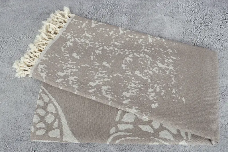 Organic towel, Lightweight Turkish towel, Gift Towel, 70x40 Cotton Carretta Patterned Towel, Antibacterial Turkish peshtemal towel, Summer Gift - 7