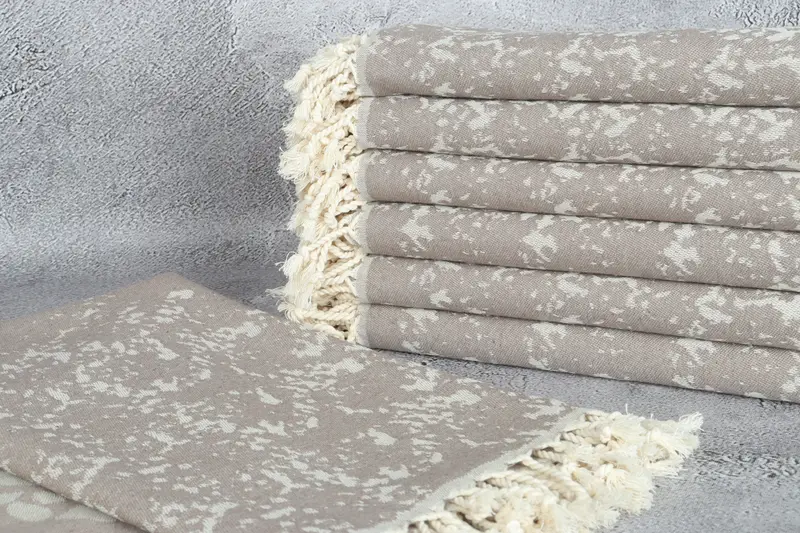 Organic towel, Lightweight Turkish towel, Gift Towel, 70x40 Cotton Carretta Patterned Towel, Antibacterial Turkish peshtemal towel, Summer Gift - 3