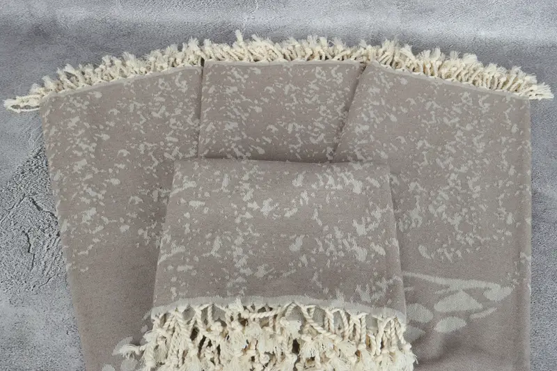 Organic towel, Lightweight Turkish towel, Gift Towel, 70x40 Cotton Carretta Patterned Towel, Antibacterial Turkish peshtemal towel, Summer Gift - 5