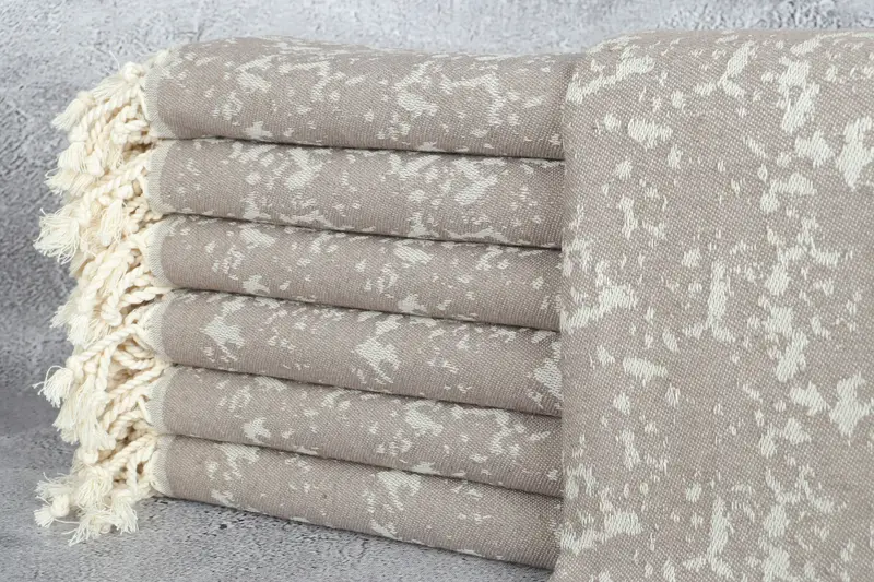 Organic towel, Lightweight Turkish towel, Gift Towel, 70x40 Cotton Carretta Patterned Towel, Antibacterial Turkish peshtemal towel, Summer Gift - 2
