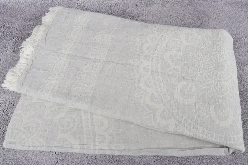 Throw Blanket, Bridesmaid Gifts, Wedding Gift Customized Blanket, Bachelorette Gifts, Home Decor Blankets, 88x80 Cotton Ethnic Design Towel - 6