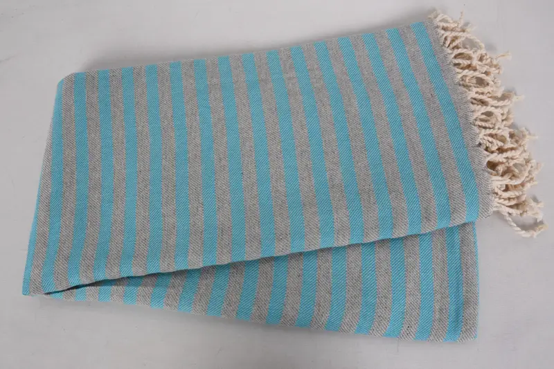 Monogrammed Beach Towel, Beach Towel Gift, Halloween Gifts, Embroidered Turkish Towel, 70x36 Cotton Striped Towel, Personalized Wedding Gift - 6