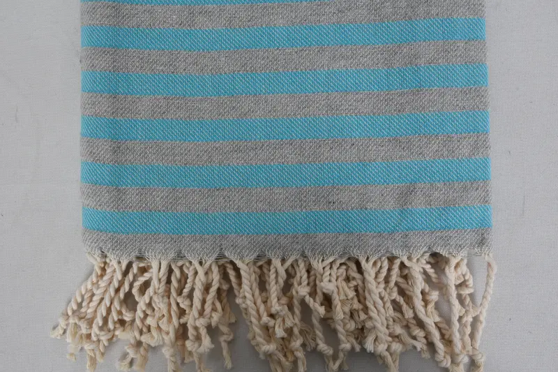 Monogrammed Beach Towel, Beach Towel Gift, Halloween Gifts, Embroidered Turkish Towel, 70x36 Cotton Striped Towel, Personalized Wedding Gift - 5
