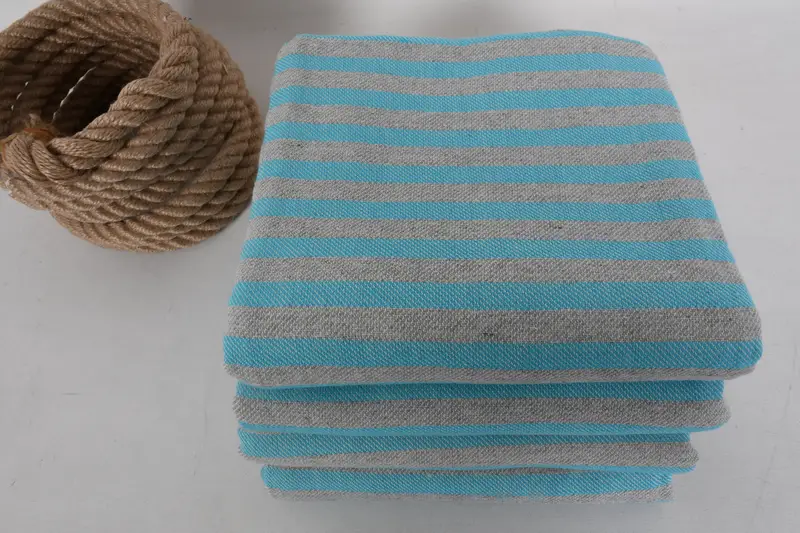 Monogrammed Beach Towel, Beach Towel Gift, Halloween Gifts, Embroidered Turkish Towel, 70x36 Cotton Striped Towel, Personalized Wedding Gift - 4
