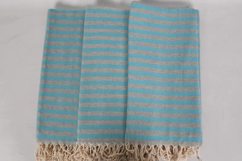 Monogrammed Beach Towel, Beach Towel Gift, Halloween Gifts, Embroidered Turkish Towel, 70x36 Cotton Striped Towel, Personalized Wedding Gift - 3