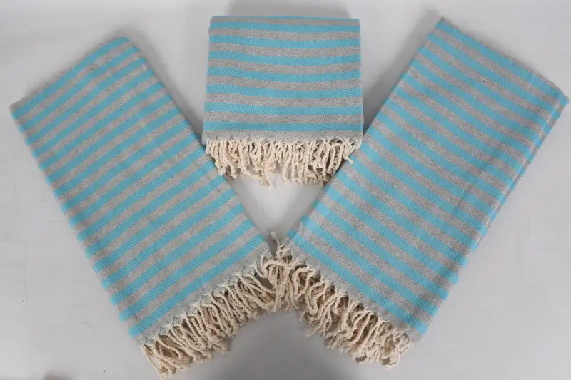 Monogrammed Beach Towel, Beach Towel Gift, Halloween Gifts, Embroidered Turkish Towel, 70x36 Cotton Striped Towel, Personalized Wedding Gift - 8