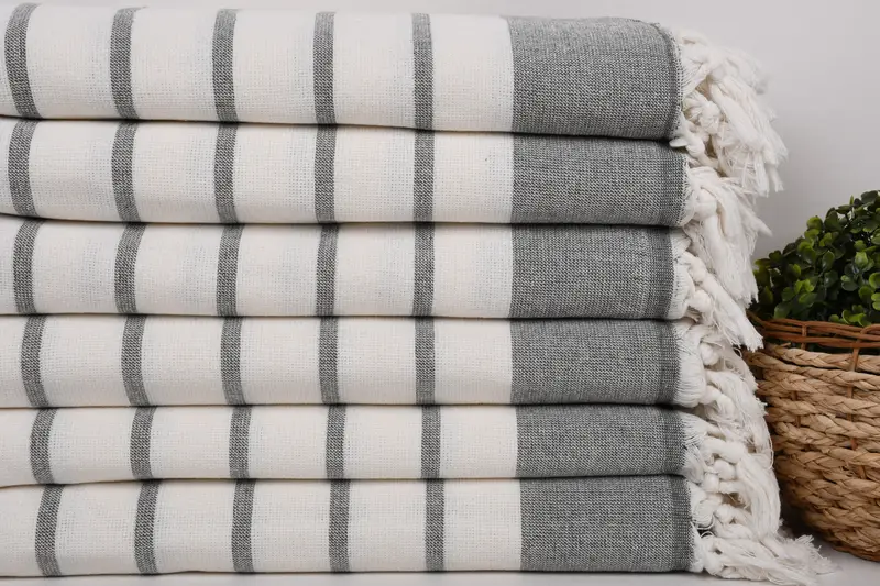 Beach Towel Bulk, Absorbent Turkish towel, Hammam towel, Luxury Beach Towel, Custom Wedding Gift, 68x39 Cotton Striped Towel, Personalize Gift - 2