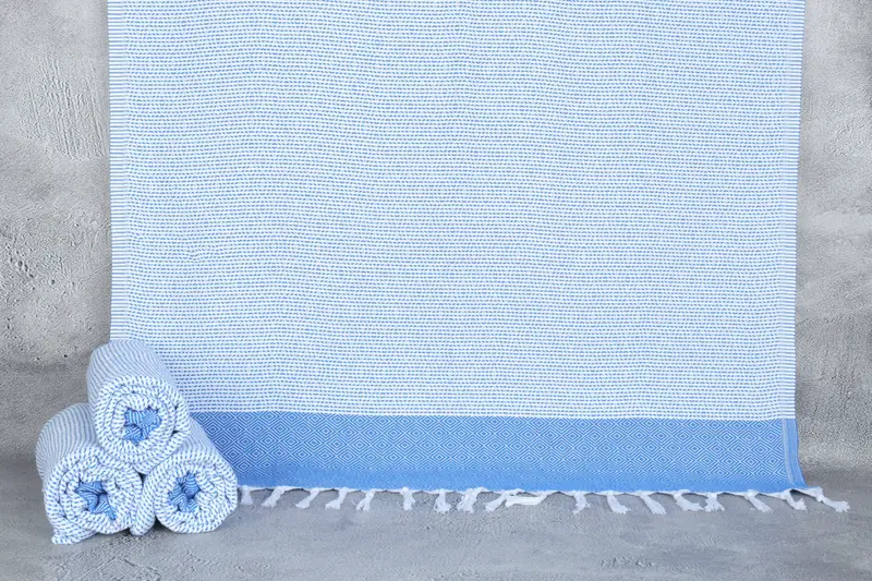 Beach Wedding Favor, Personalized Gift, Personalized Bridesmaid Gift, Custom Beach Towels, Unique Gift, Hammam towel, 70x40 Cotton Diamond Towel - 8