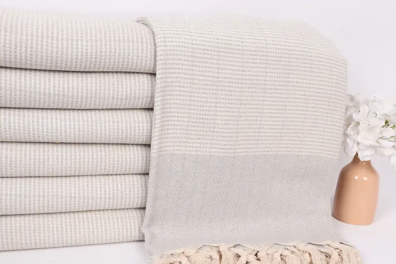 Tablecloth, Organic Beach Blanket, Gift For Coworker, Bachelorette Party Items, 80x70 Cotton Diamond Towel, Throw Blanket, Throw Blanket Couch - 2