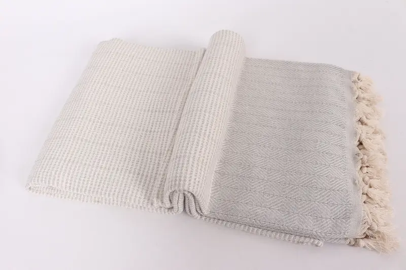 Tablecloth, Organic Beach Blanket, Gift For Coworker, Bachelorette Party Items, 80x70 Cotton Diamond Towel, Throw Blanket, Throw Blanket Couch - 6