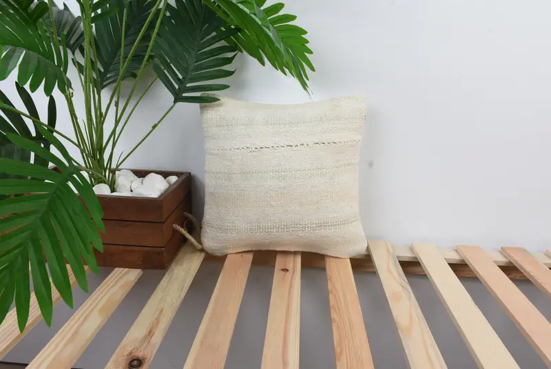 Pillow Cover, Accent Pillow Sham, Seat Pillow Cover, 12x12 White Pillow Cover, Home Decor Pillow, Interior Designer Pillow, Antique Pillows - 1