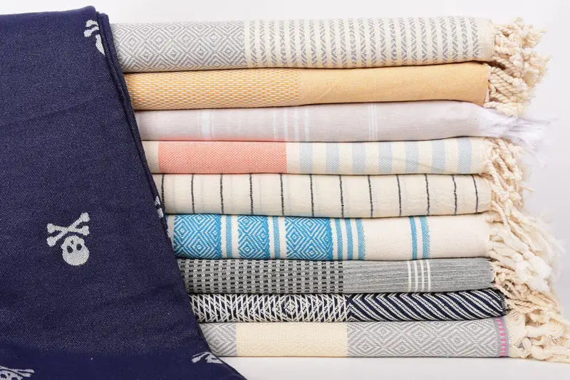 Bridal Shower Gift, Bridesmaid Proposal Gift, 70x40 Cotton Set of 10 Towel, Absorbent towel, Monogram Turkish Bath Towel, Beach Towel Bulk - 1