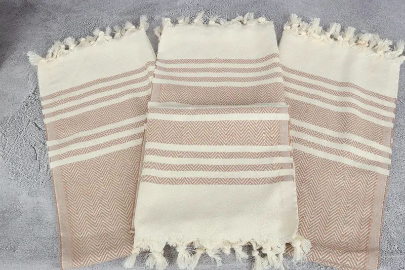 Bathroom Towels, Bridesmaid Gifts, 36x20 Cotton Herringbone Towel, Wedding Favors, Gift For Him, Travel Towel, Boyfriend Gift, Bridesmaid Gift Towel - 4