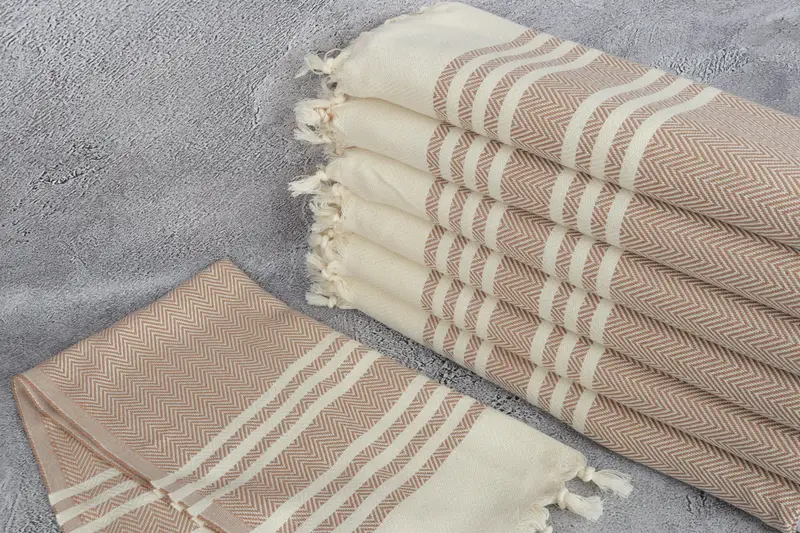 Bathroom Towels, Bridesmaid Gifts, 36x20 Cotton Herringbone Towel, Wedding Favors, Gift For Him, Travel Towel, Boyfriend Gift, Bridesmaid Gift Towel - 2