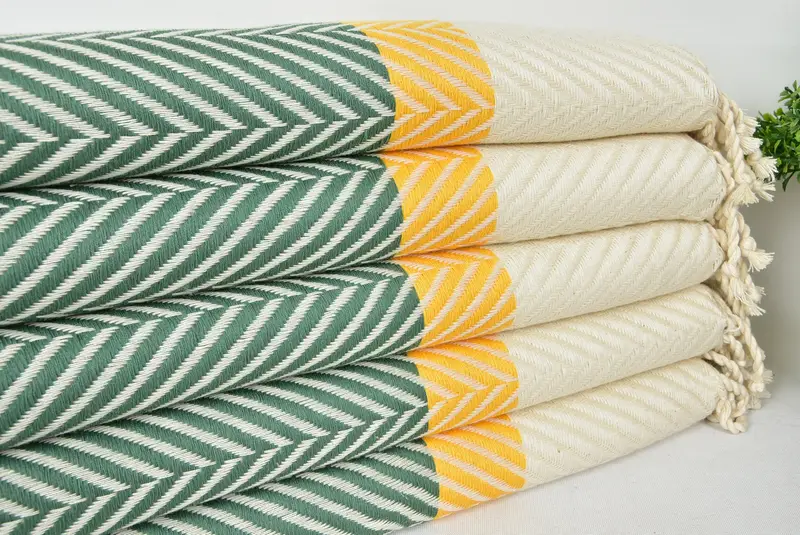 Hammam Towel USA, Peshtemal Towel, Personalised Gift, Gift For Him, Girl Trip Party Favor, Monogram Turkish Towel, 76x40 Cotton Striped Towel - 3