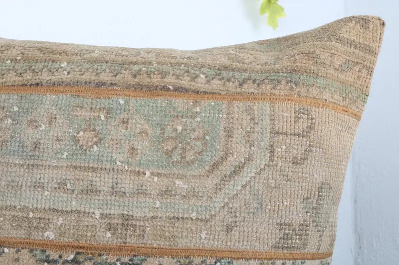Boho Pillow, Cushion Cover, Decorative Bolster Cushion Cover, Turkish Pillow, 28x28 Brown Cushion Case, Handmade Kilim Cushion - 5