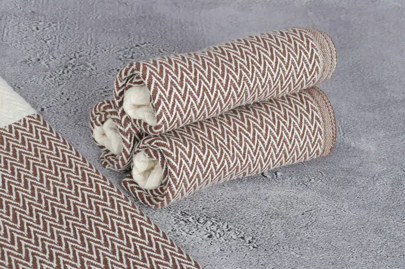 Housewarming Gift, Wedding Gift, Custom Hand Towel, Summer Towel, Bridal Shower Gifts, 34x18 Cotton Zigzag Design Towel, Monogrammed Hand Towel - 8