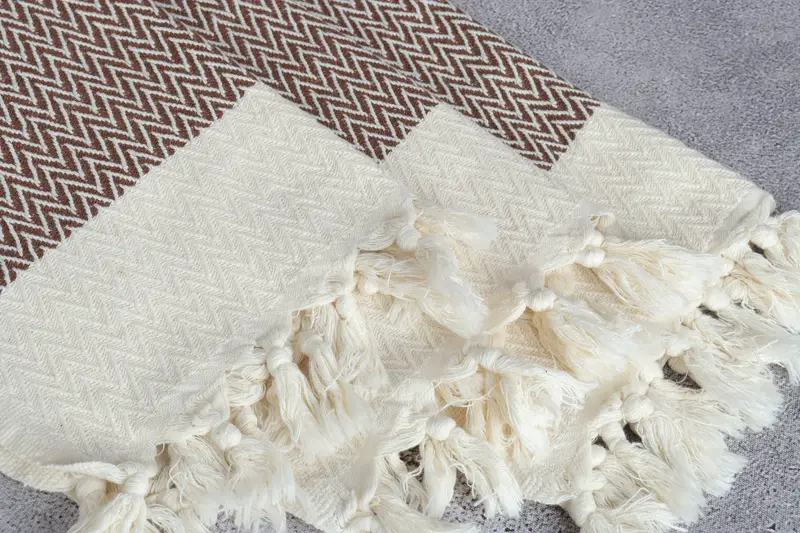 Housewarming Gift, Wedding Gift, Custom Hand Towel, Summer Towel, Bridal Shower Gifts, 34x18 Cotton Zigzag Design Towel, Monogrammed Hand Towel - 5
