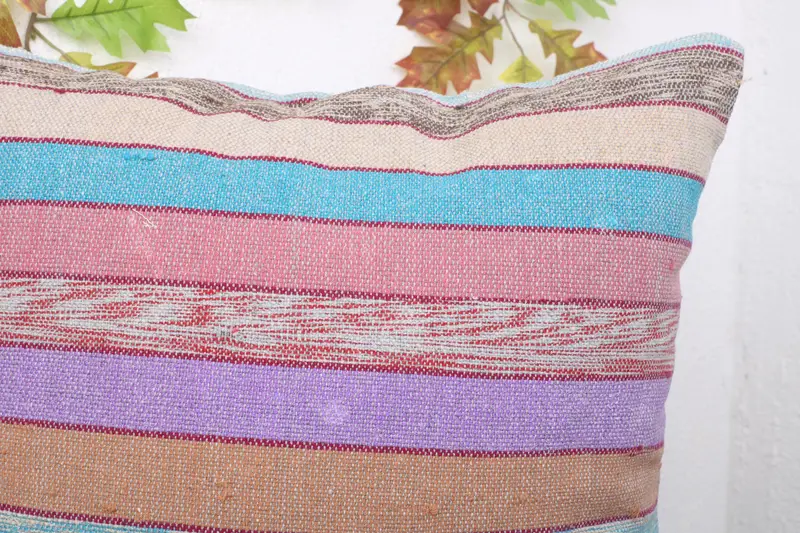 Turkish Pillow, Cushion, 20x20 Rainbow Cushion Cover, Interior Designer Pillow, Tapestry Pillow Cover, Designer Throw Pillow Sham, Home Decor Pillow - 5