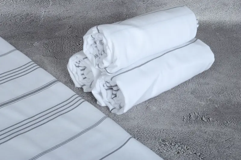 Embroidery Towels, Decorative Towel, Lightweight Turkish towel, 70x40 Cotton Striped Towel, Gift For Him, Bachelor Bachelorette Party Favors - 8