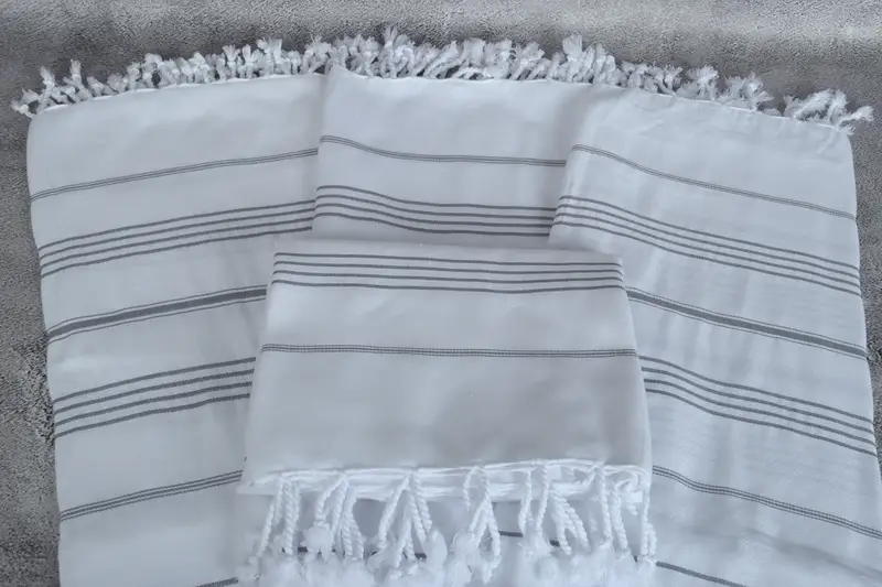 Embroidery Towels, Decorative Towel, Lightweight Turkish towel, 70x40 Cotton Striped Towel, Gift For Him, Bachelor Bachelorette Party Favors - 4