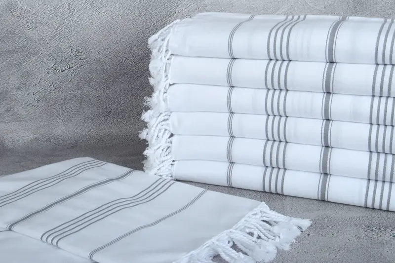 Embroidery Towels, Decorative Towel, Lightweight Turkish towel, 70x40 Cotton Striped Towel, Gift For Him, Bachelor Bachelorette Party Favors - 2