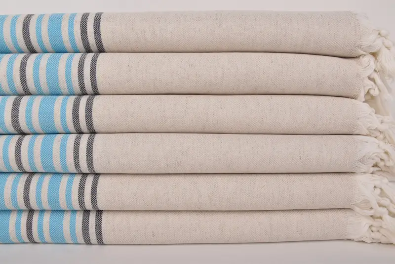 Embroidery Towel, Embroidered Towel, Bachelorette Party Decorations, Spa Towel, Bachelorette Gifts, 70x40 Linen Striped Towel, Bridal Party Gifts - 2