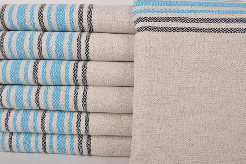 Embroidery Towel, Embroidered Towel, Bachelorette Party Decorations, Spa Towel, Bachelorette Gifts, 70x40 Linen Striped Towel, Bridal Party Gifts - 1