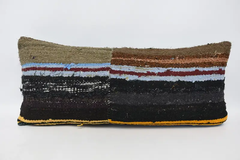 16x36 Brown Pillow Sham, Pillow Cover, Home Decor Pillow, Turkish Kilim Pillow, Kilim Cushion Sham, Decorative Pillow Case, Sofa Bolster Pillow Sham - 1