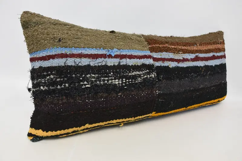 16x36 Brown Pillow Sham, Pillow Cover, Home Decor Pillow, Turkish Kilim Pillow, Kilim Cushion Sham, Decorative Pillow Case, Sofa Bolster Pillow Sham - 3