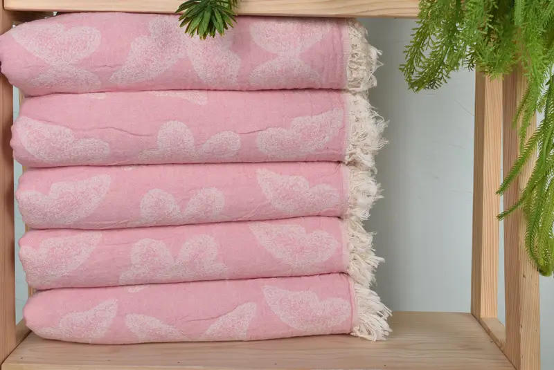 Personalised Gift, Absorbent towel, Bridesmaid Towel, Personalized Gifts, Custom Wedding Gifts, Scarf Towel, 68x36 Cotton Butterfly Pattern Towel - 2
