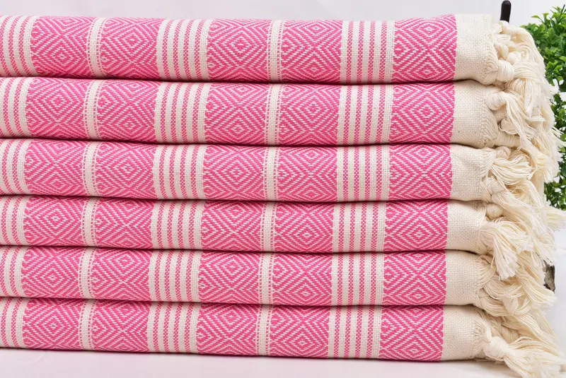 Boyfriend Christmas Gift, Peshtemal Towel USA, 70x38 Cotton Diamond Towel, Best Wedding Gift, Custom Wedding Gift, Sand-resistant towel, Thin towel - 3