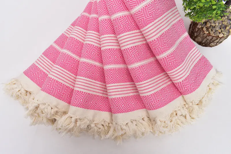Boyfriend Christmas Gift, Peshtemal Towel USA, 70x38 Cotton Diamond Towel, Best Wedding Gift, Custom Wedding Gift, Sand-resistant towel, Thin towel - 4