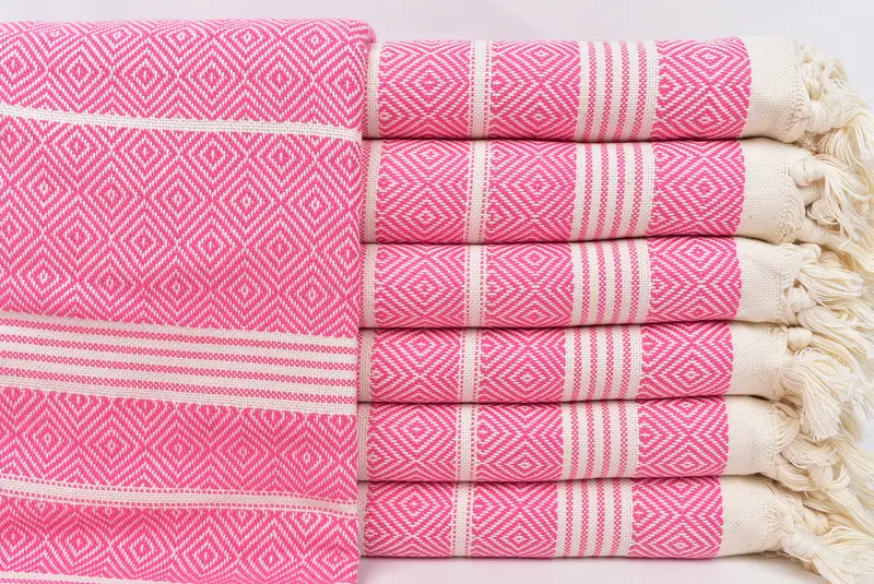 Boyfriend Christmas Gift, Peshtemal Towel USA, 70x38 Cotton Diamond Towel, Best Wedding Gift, Custom Wedding Gift, Sand-resistant towel, Thin towel - 1