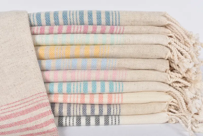 Travel towel, Bachelor Bachelorette Party Favors, 68x36 Cotton Striped Towel, Valentines Day Gift For Her, Engagement Gift, Lightweight towel - 1