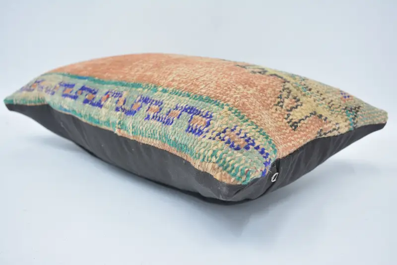 Kilim Pillow, Pillow for Couch, Boho Throw Cushion Cover, 12x20 Red Cushion Cover, Boho Pillow Sham Cover, Pillow, Decorative Bolster Pillow - 6