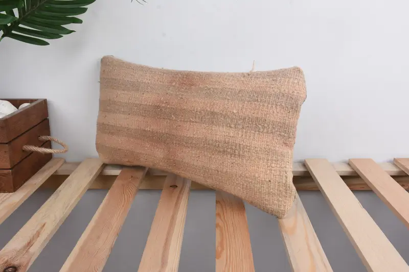 8x16 Beige Cushion Cover, Pillow Cover, Boho Pillow Sham Cover, Gift Pillow, Lounge Throw Cushion Cover, Kilim Rug Pillow Cover, Kilim Pillow Cover - 5