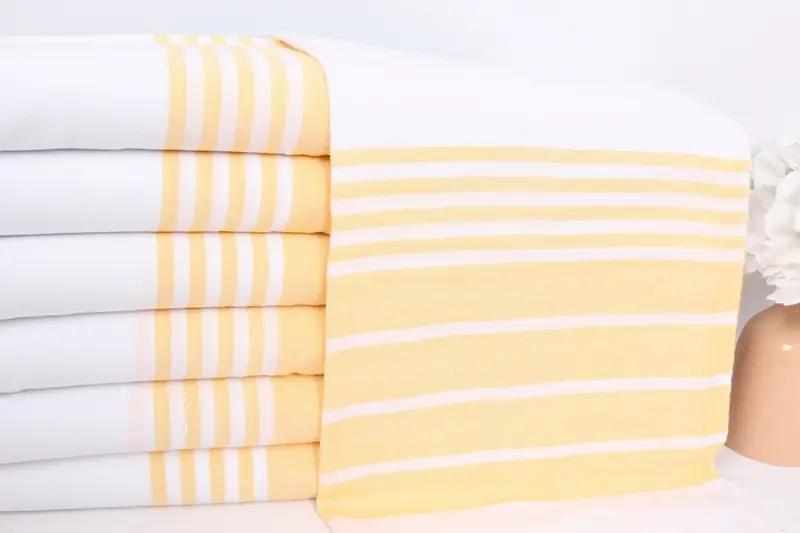 40x20 Cotton Striped Towel, Customized Towels, Bachelorette Party Decorations, Small Bath Towels, Monogram Kitchen Towel, Custom Hand Towel - 2