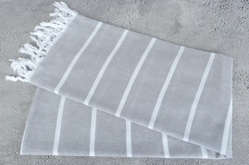 70x36 Cotton Striped Towel, Holiday Towel, Wedding Gift, Bridemaids Beach Towel, Bridal Shower Gift, Housewarming Gift, Valentines Day Gift For Him - 6