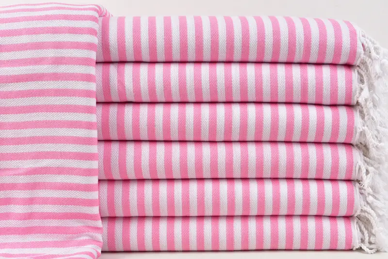 Monogram Blanket, Beach Theme Wedding Gift, Couch Blanket, Bridal Shower Gift, 104x76 Cotton Striped Towel, Best Wedding Gift, Decorative Blanket - 1