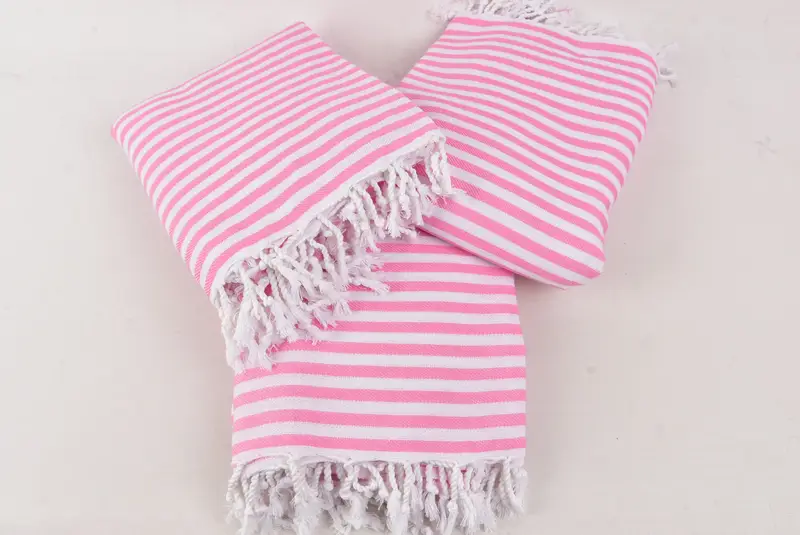 Monogram Blanket, Beach Theme Wedding Gift, Couch Blanket, Bridal Shower Gift, 104x76 Cotton Striped Towel, Best Wedding Gift, Decorative Blanket - 6
