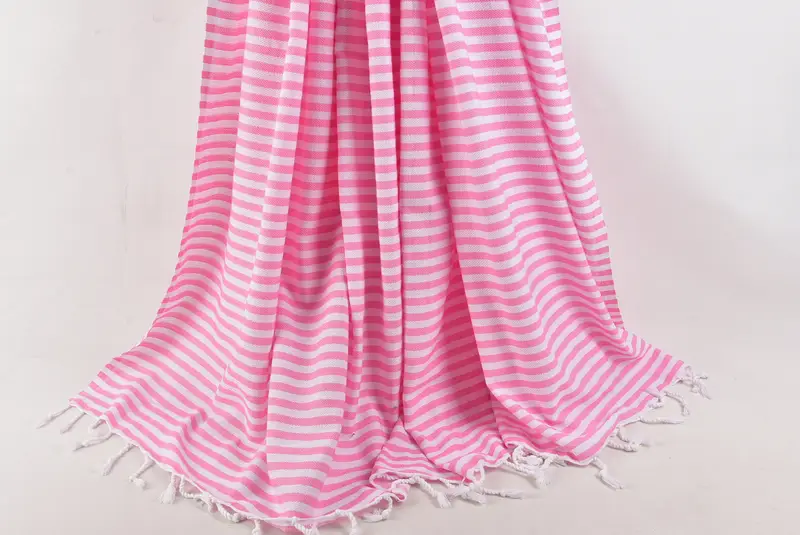 Monogram Blanket, Beach Theme Wedding Gift, Couch Blanket, Bridal Shower Gift, 104x76 Cotton Striped Towel, Best Wedding Gift, Decorative Blanket - 8