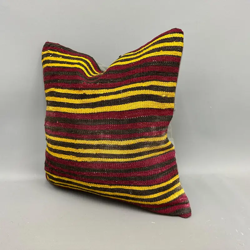 20x20 Red Pillow, Kilim Pillow Cover, Bolster Cushion, Bench Cushion Cover, Pillow, Gift Pillow, Pillow for Couch, Bohemian Cushion Cushion - 3