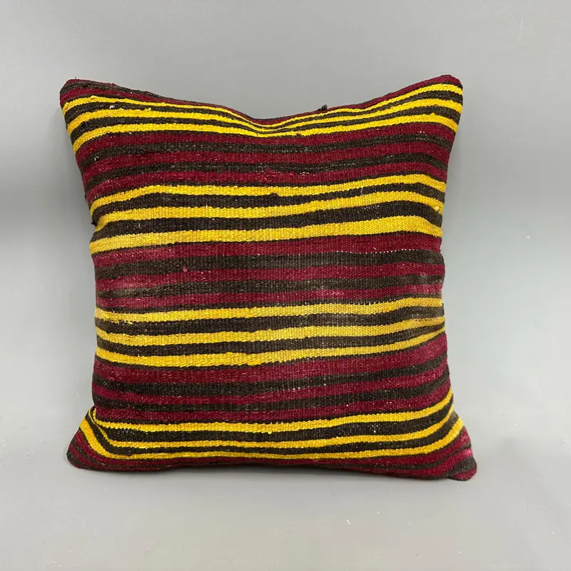 20x20 Red Pillow, Kilim Pillow Cover, Bolster Cushion, Bench Cushion Cover, Pillow, Gift Pillow, Pillow for Couch, Bohemian Cushion Cushion - 4