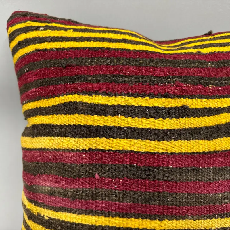 20x20 Red Pillow, Kilim Pillow Cover, Bolster Cushion, Bench Cushion Cover, Pillow, Gift Pillow, Pillow for Couch, Bohemian Cushion Cushion - 5