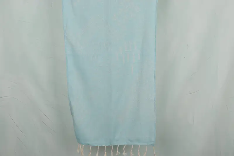 Kitchen Towel Mountain Design Turquoise Cotton, 36x18 Inches